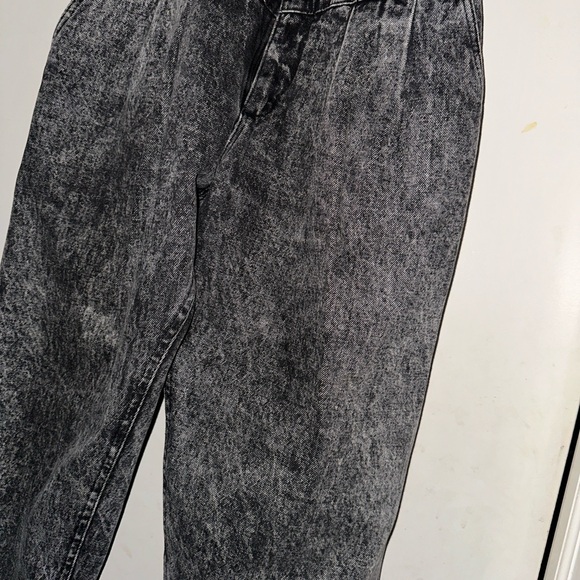 Acid wash high waist paper bag jeans - Picture 5 of 6